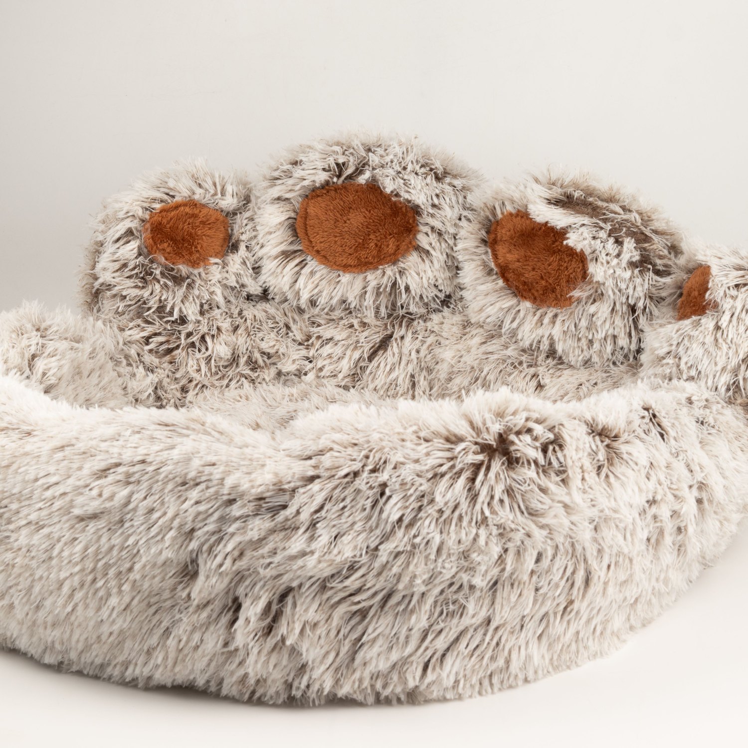 PAW Large Big Paw Shaggy Plush Pet Bed - 70cm3