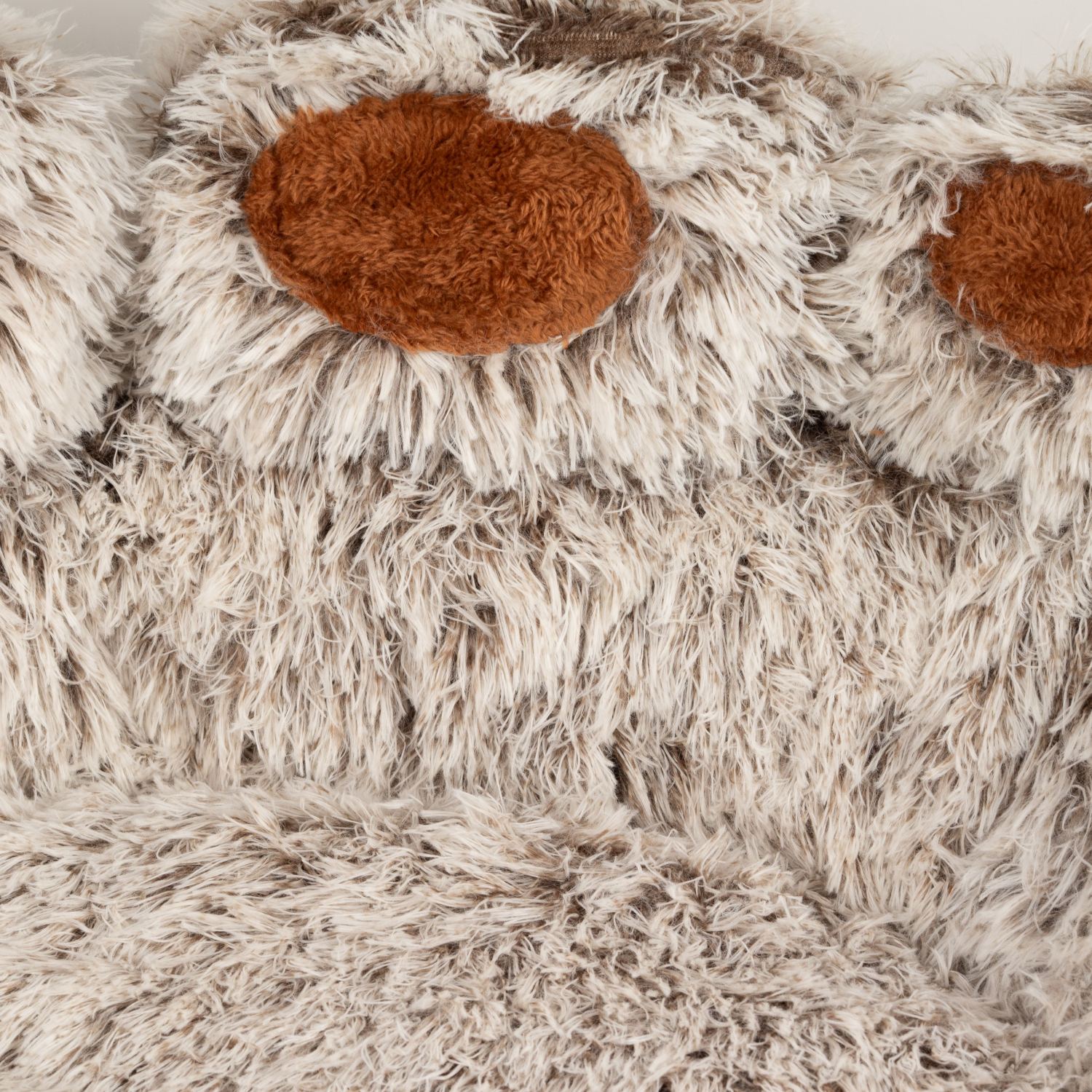 PAW Large Big Paw Shaggy Plush Pet Bed - 70cm4