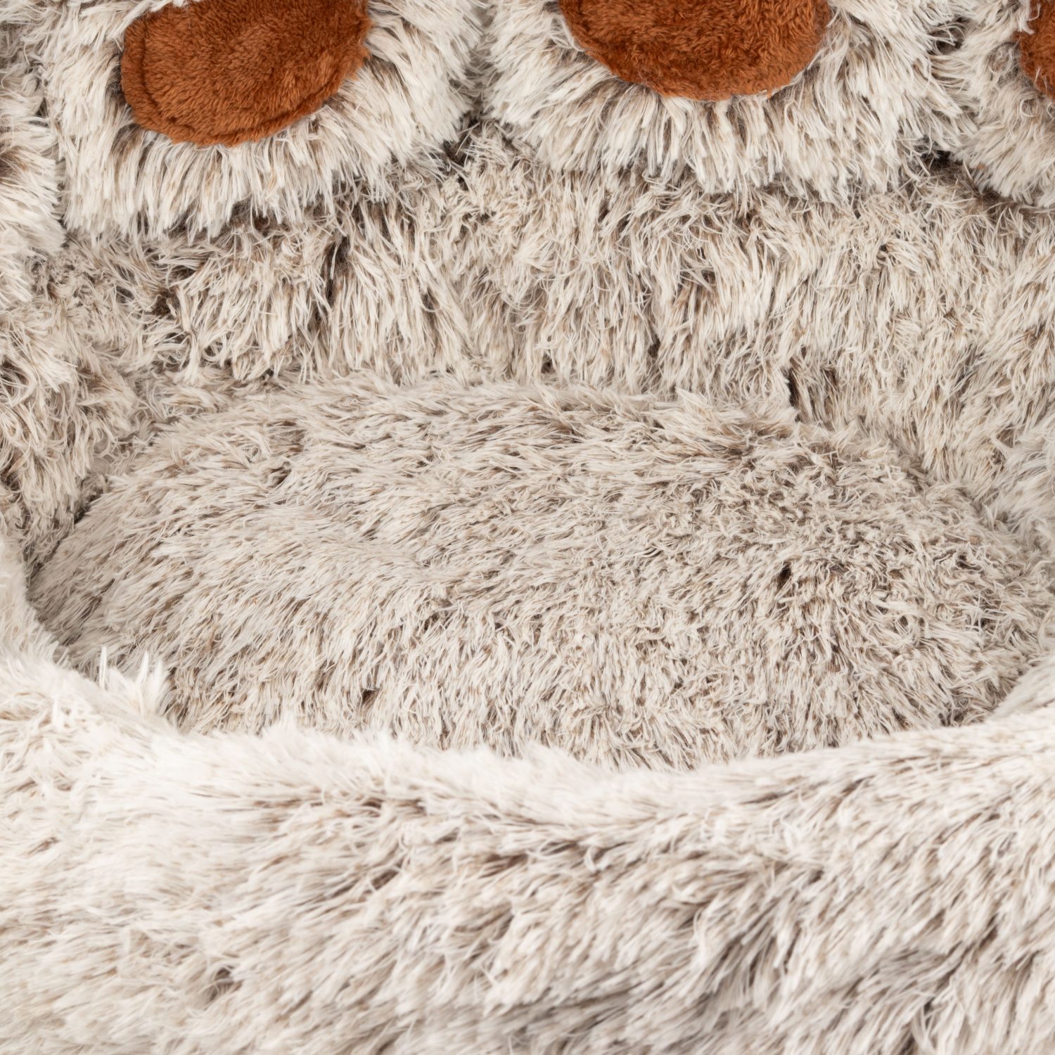 PAW Large Big Paw Shaggy Plush Pet Bed - 70cm5