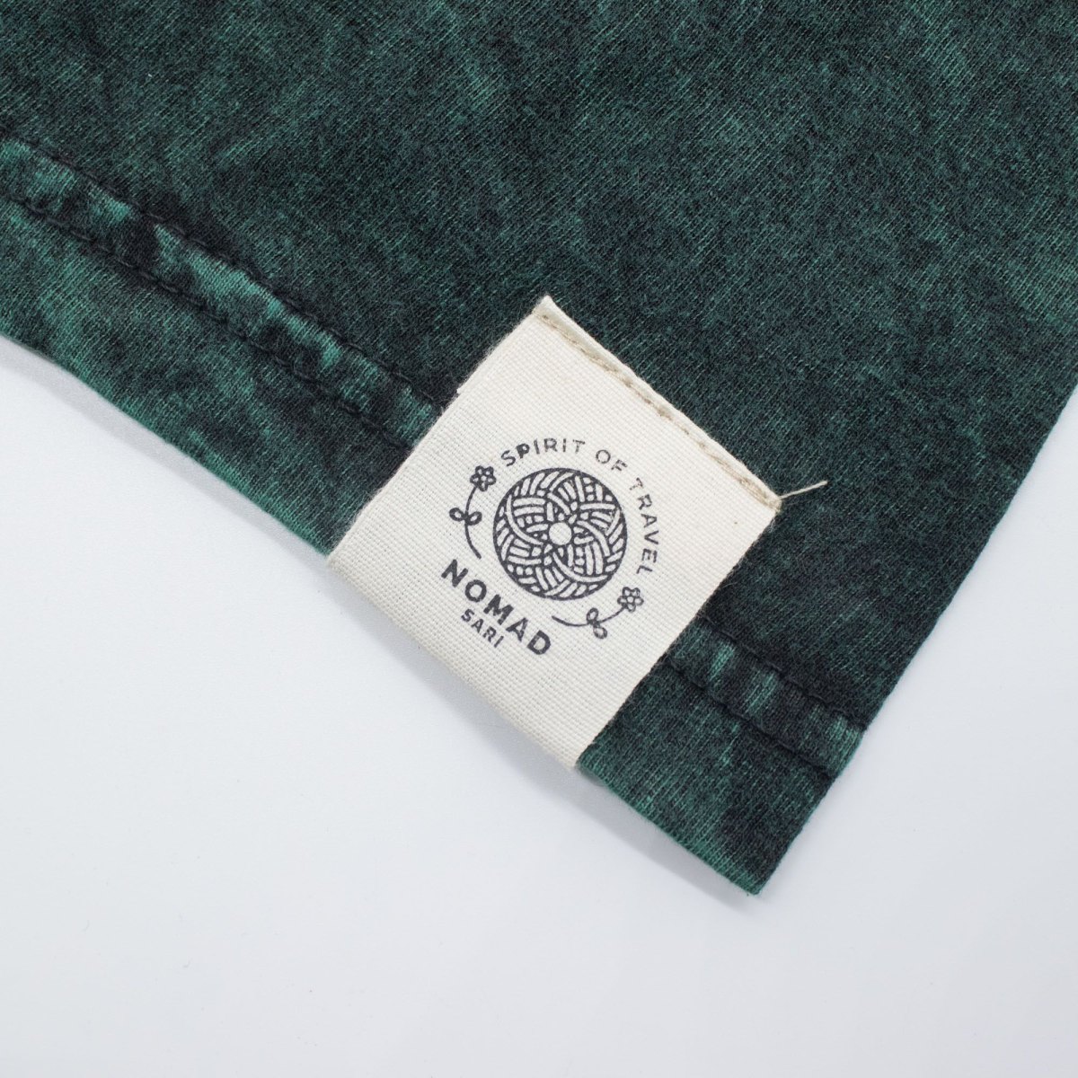 Nomad Sari Tree of Life Stonewashed Cotton T-Shirt – Green – Size XL3