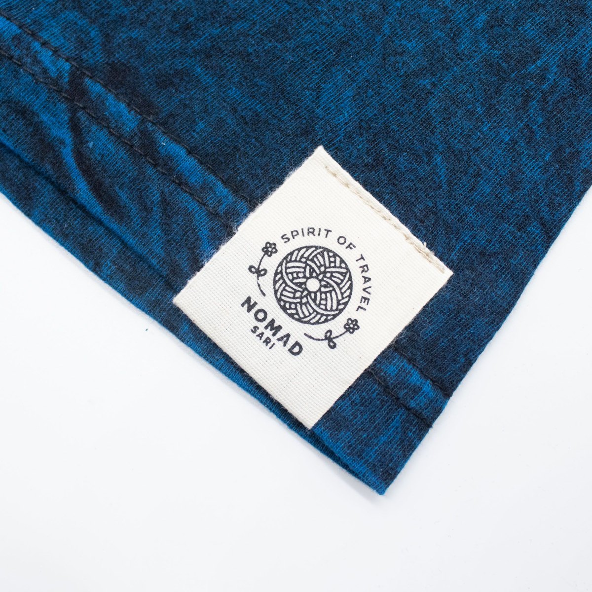 Nomad Sari Stay Wild Moon Child Stonewashed Cotton T-Shirt – Blue – Size L2