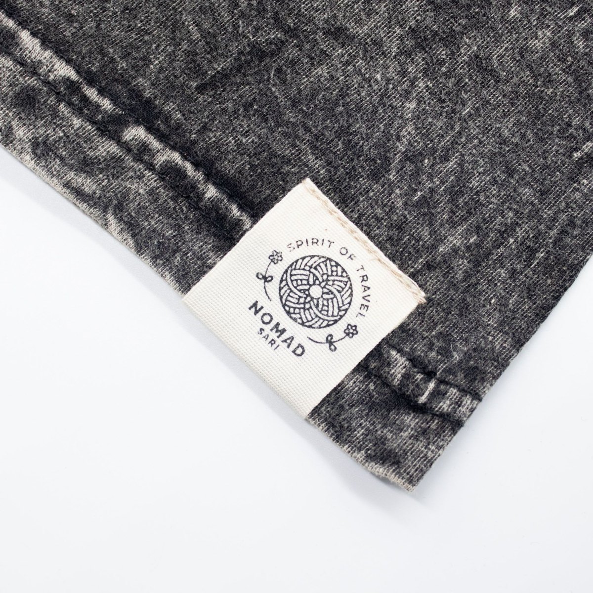 Nomad Sari Compass of Life Stonewashed Cotton T-Shirt – Charcoal – Size XL2