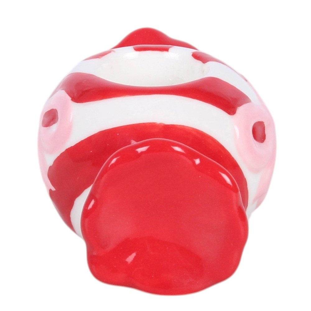 Christmas Candy Ceramic Taper Candle Holder2