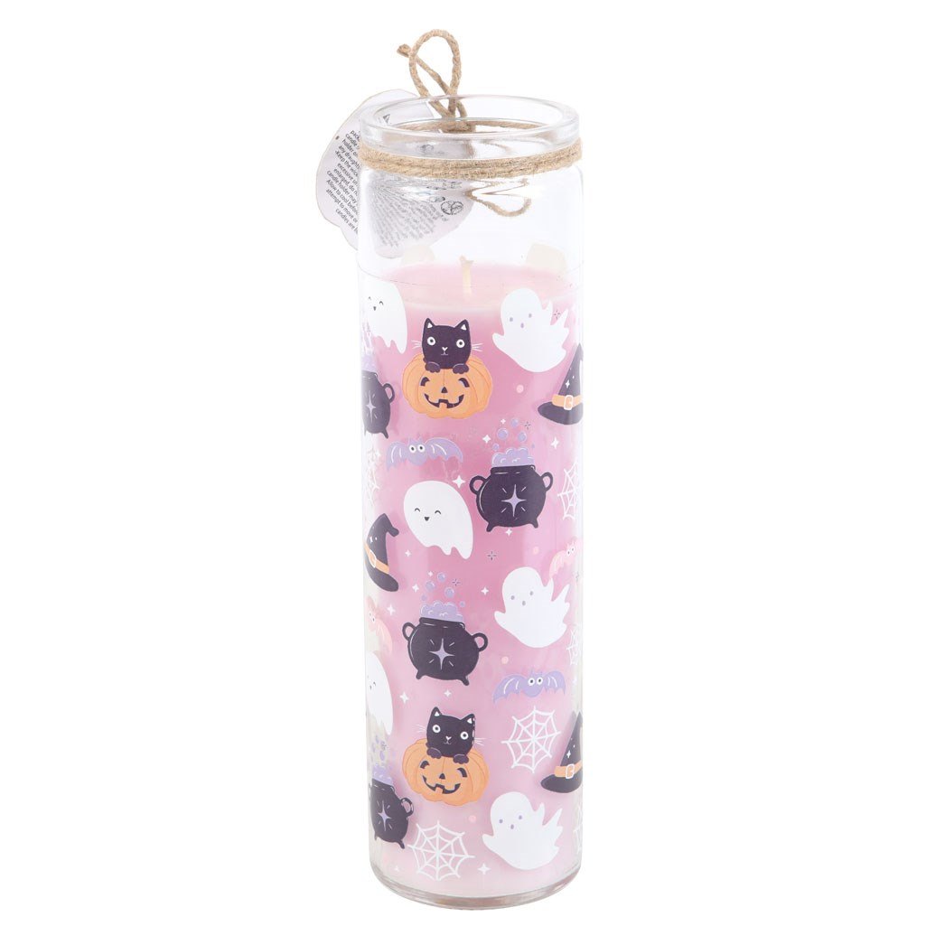 Pastel Halloween Candy Apple Scented Tube Candle2