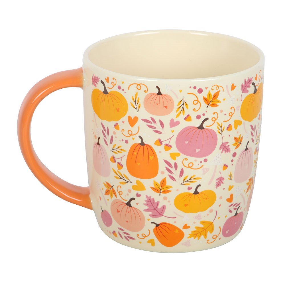 Pink & Orange Pumpkin Ceramic Mug (370ml)