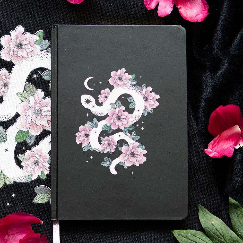 Floral Snake A5 Lined Notebook – 200 Pages4