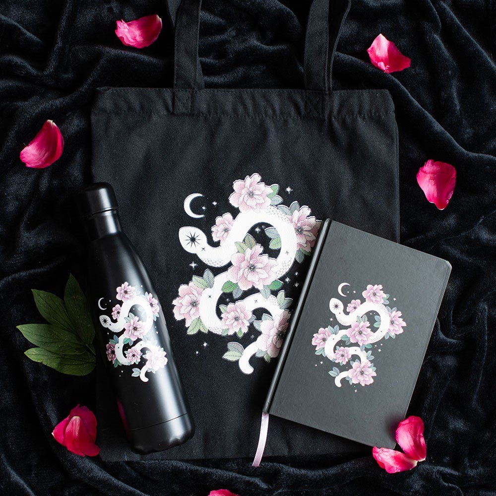 Floral Snake A5 Lined Notebook – 200 Pages5