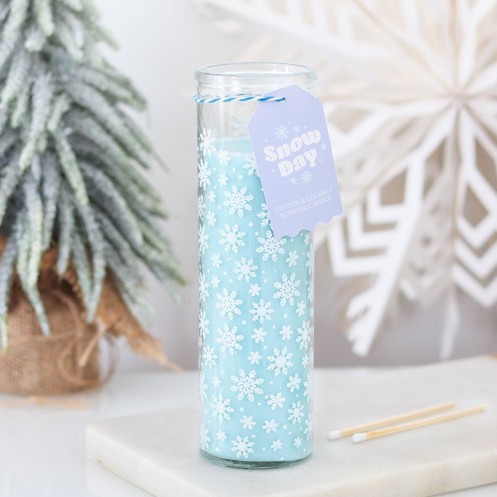 Snow Day Cotton & Coconut Snowflake Tube Candle3