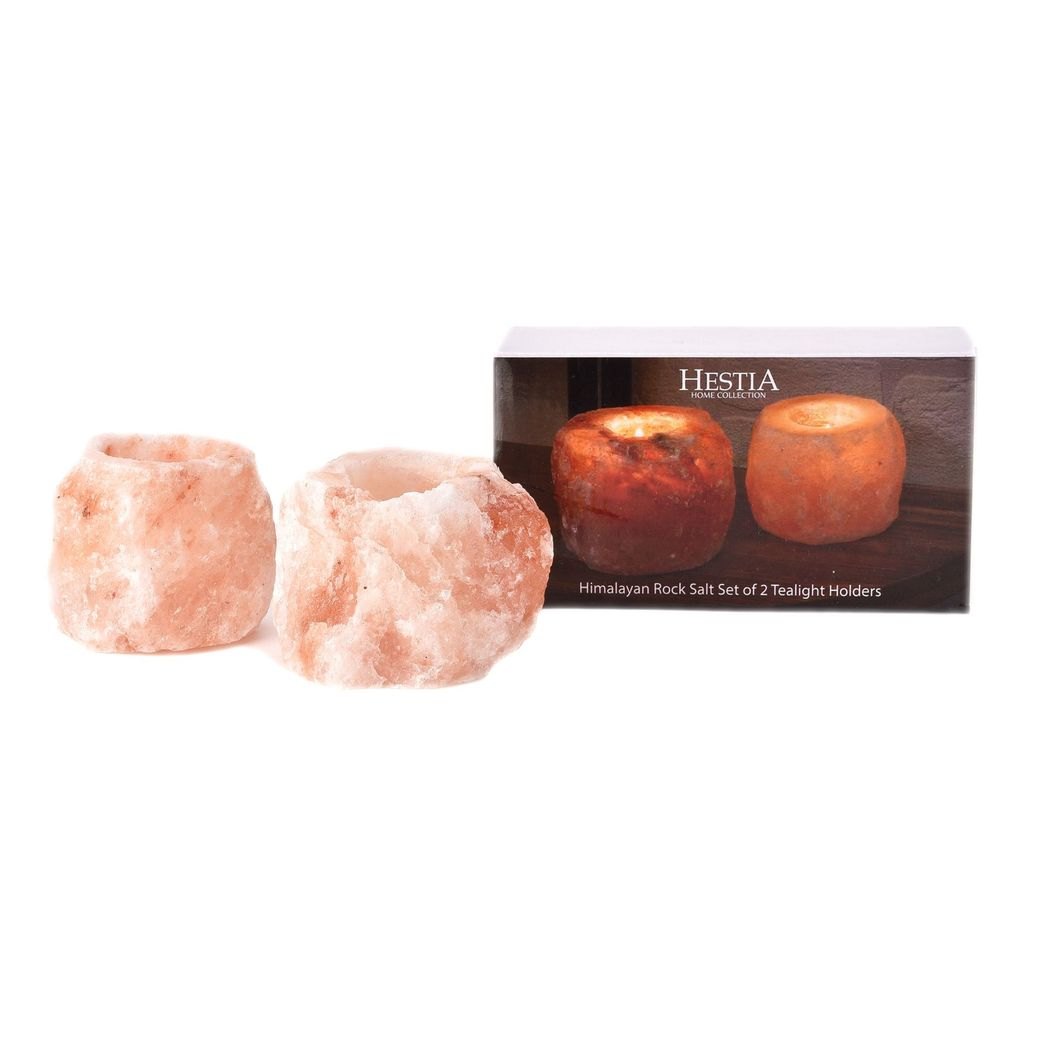 Hestia Himalayan Rock Salt Tealight Holders – Set of 21