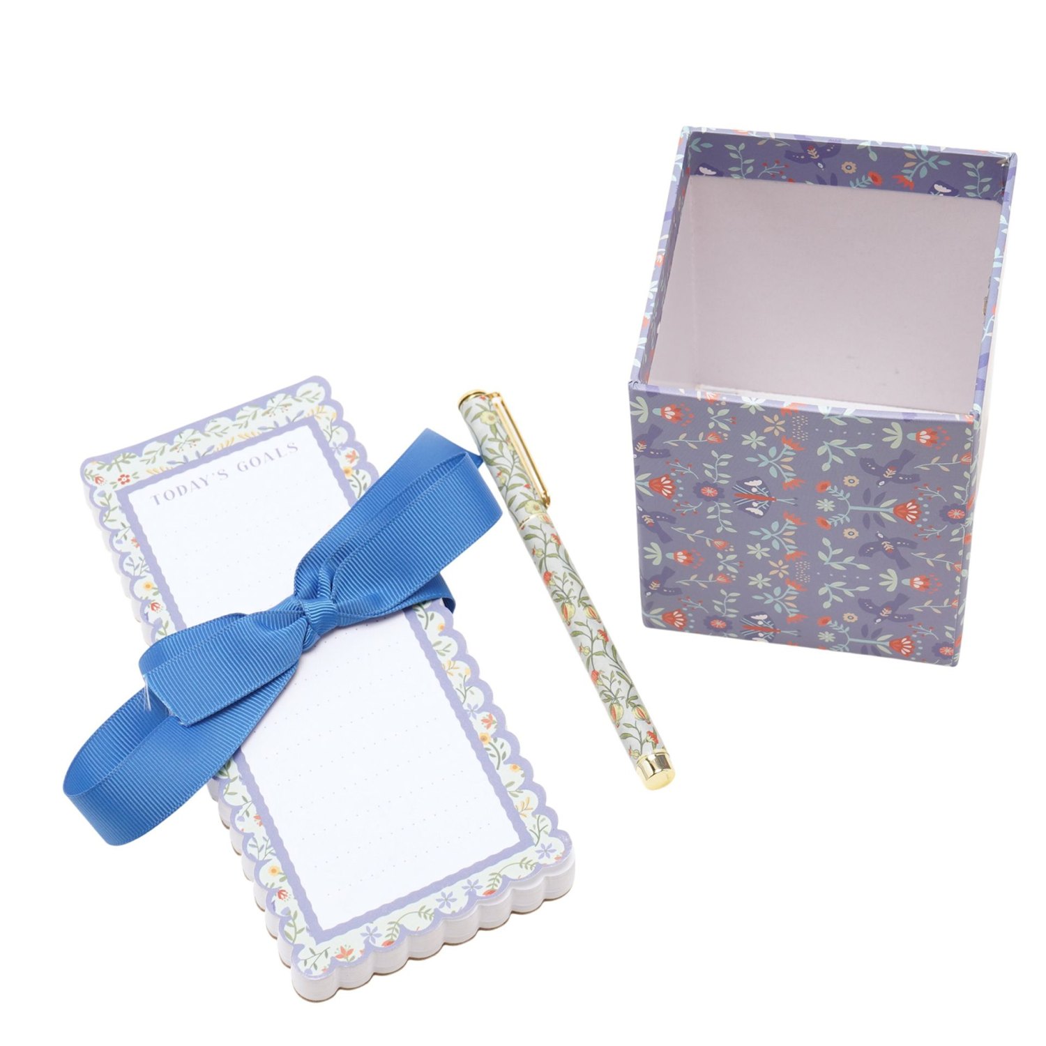 Sophia Lane Floral Pen Pot, Pen & Notebook Gift Set2
