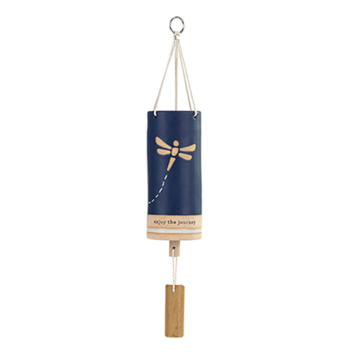 Demdaco Journey Dragonfly Wind Chime – Navy & Gold
