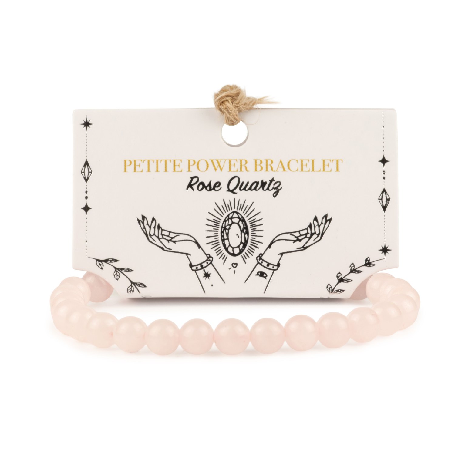 Petite Power Bracelet – Rose Quartz – 17cm x 6mm