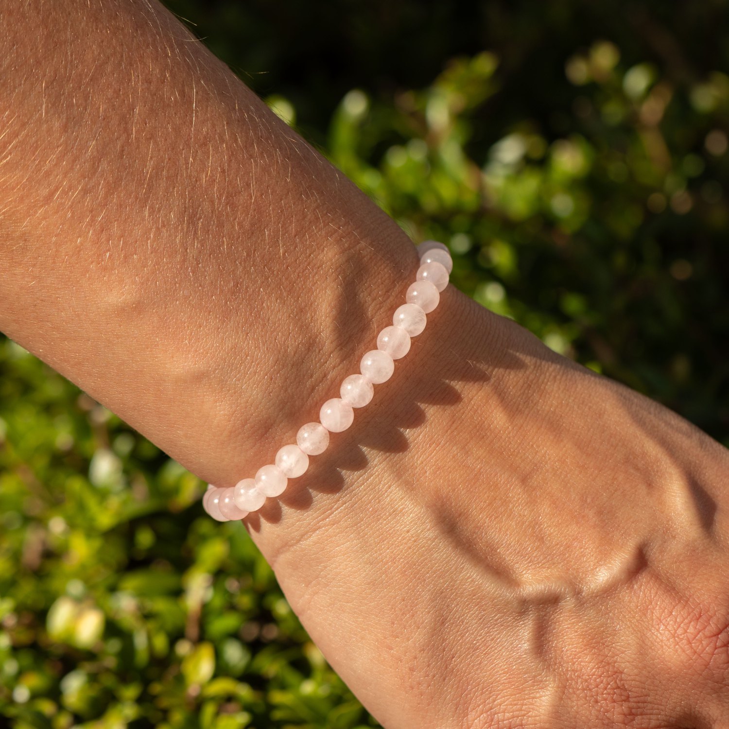 Petite Power Bracelet – Rose Quartz – 17cm x 6mm3