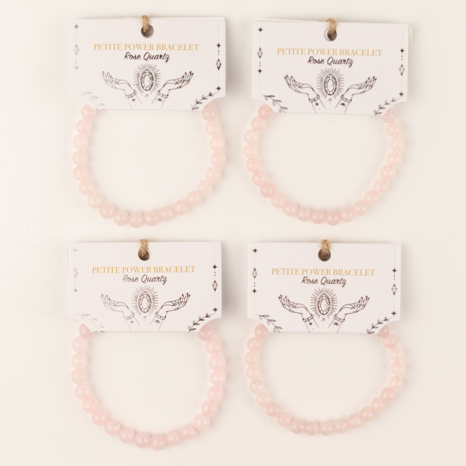 Petite Power Bracelet – Rose Quartz – 17cm x 6mm4