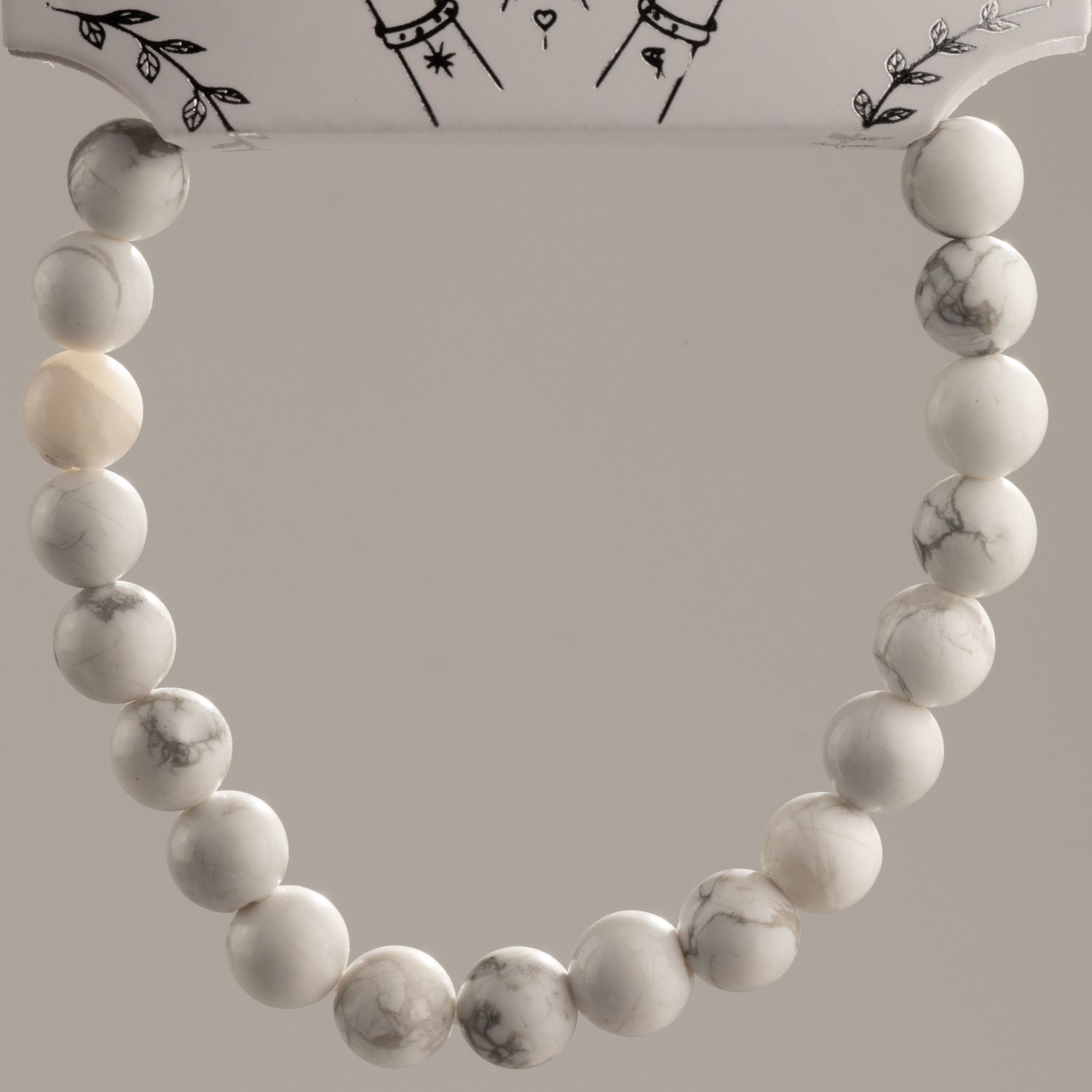 Petite Power Bracelet – Howlite – 17cm x 6mm2