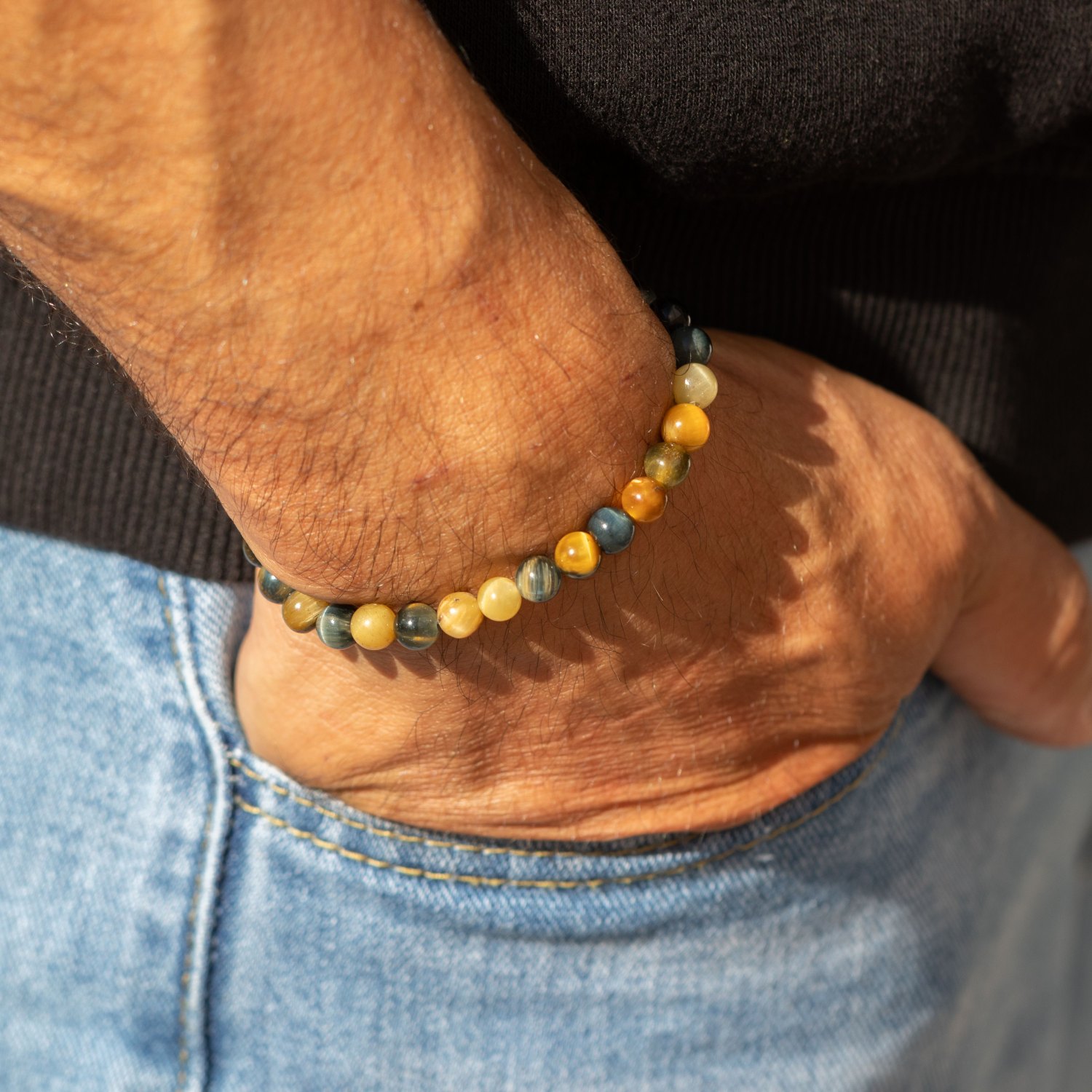 Petite Power Bracelet – Dream Tiger's Eye – 17cm x 6mm4