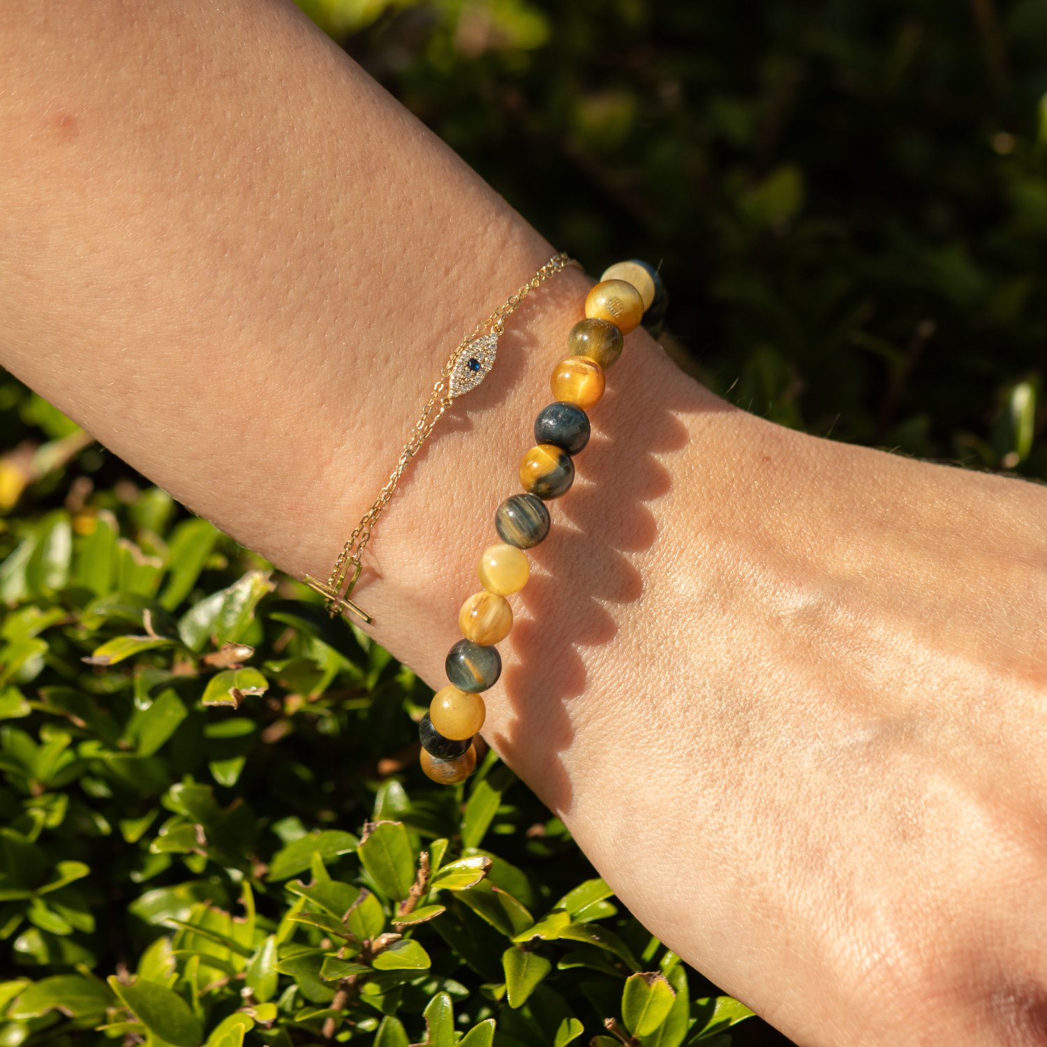 Petite Power Bracelet – Dream Tiger's Eye – 17cm x 6mm5