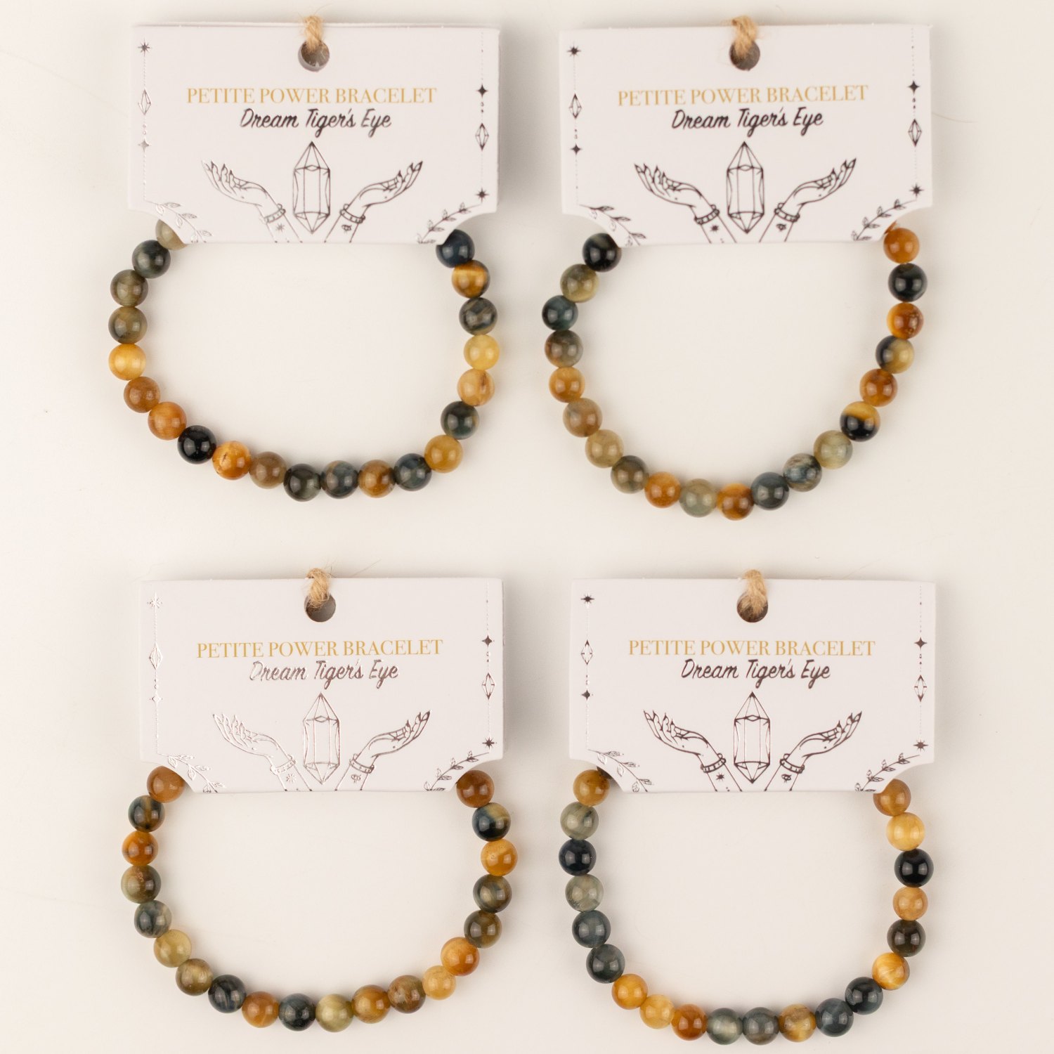 Petite Power Bracelet – Dream Tiger's Eye – 17cm x 6mm6