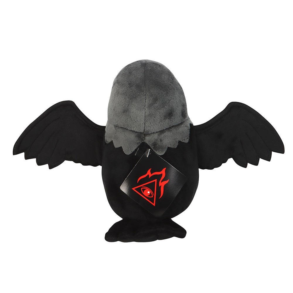 Gothic Raven Plush Toy with All-Seeing Eye2