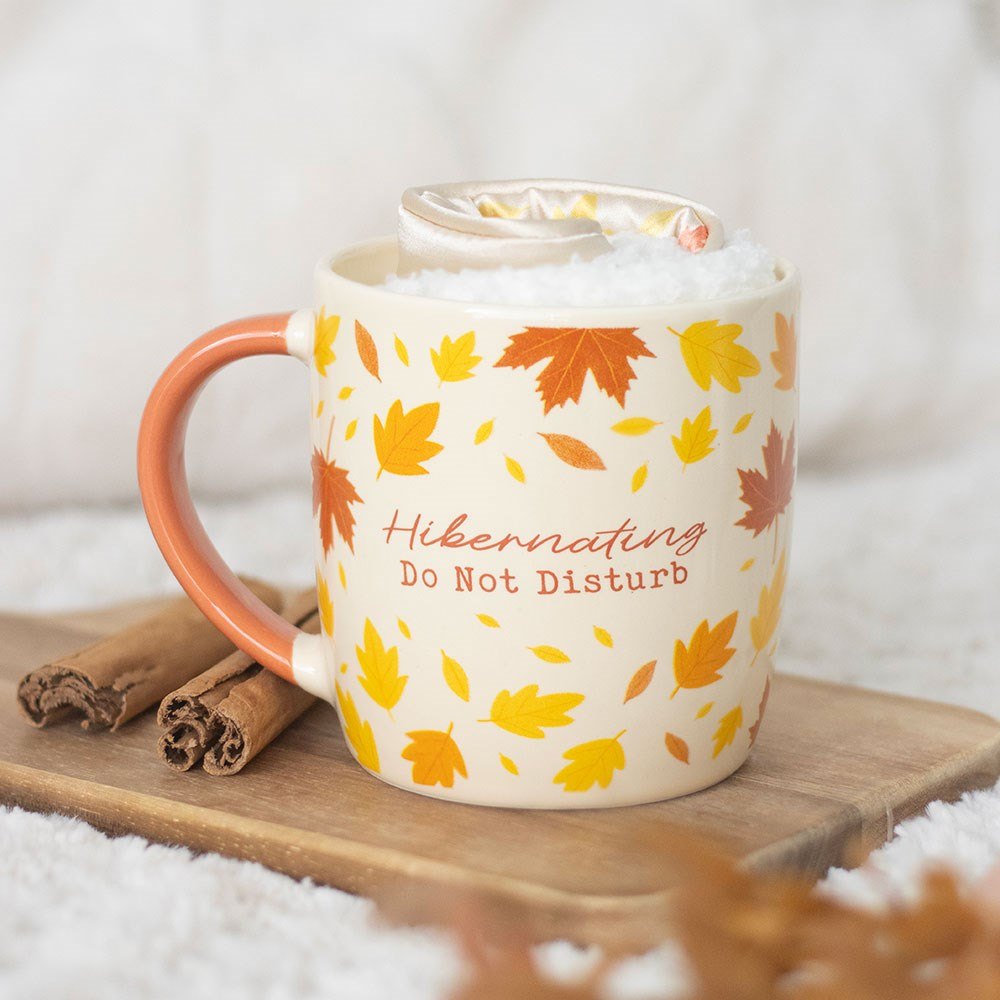 Autumn Hibernation Gift Set with Mug, Fluffy Socks & Eye Mask2