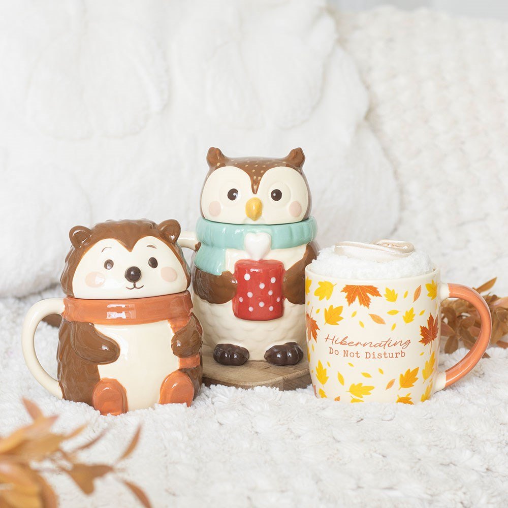 Autumn Hibernation Gift Set with Mug, Fluffy Socks & Eye Mask4