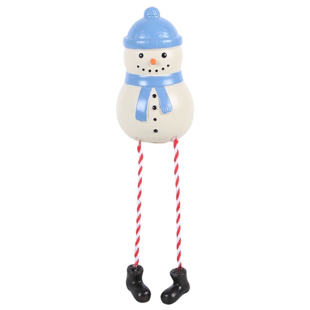 Winter Snowman Dangling Legs Shelf Sitter Ornament1