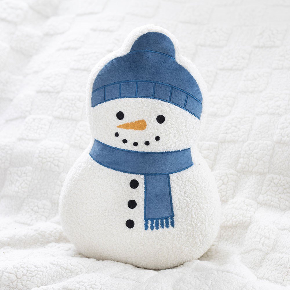 Snowman Shaped Bouclé Cushion