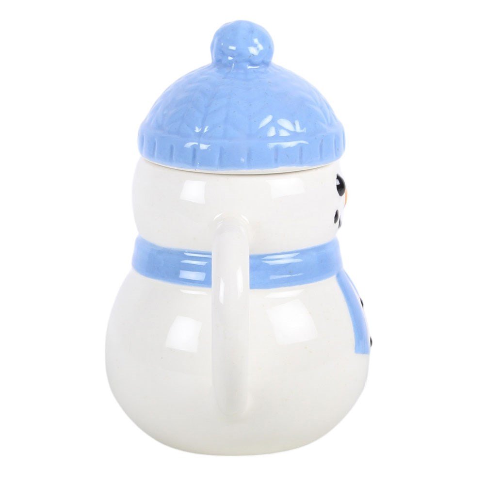 Winter Snowman Lidded Mug with Bobble Hat (470ml)2