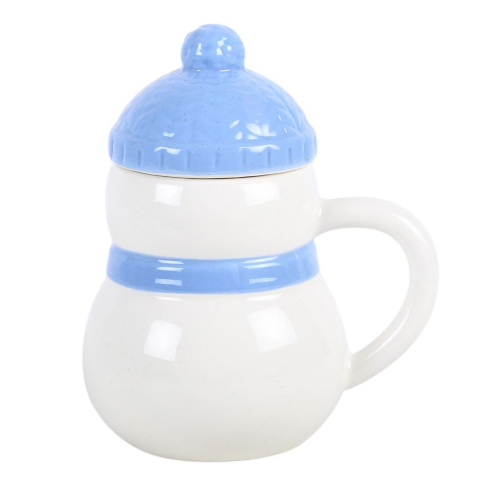 Winter Snowman Lidded Mug with Bobble Hat (470ml)3