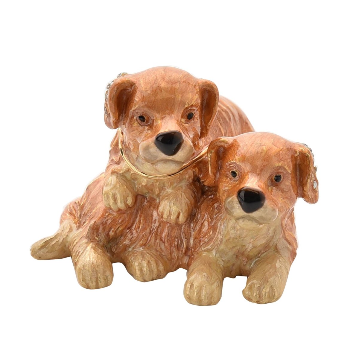 Treasured Trinkets - Pair of Puppies Trinket Box