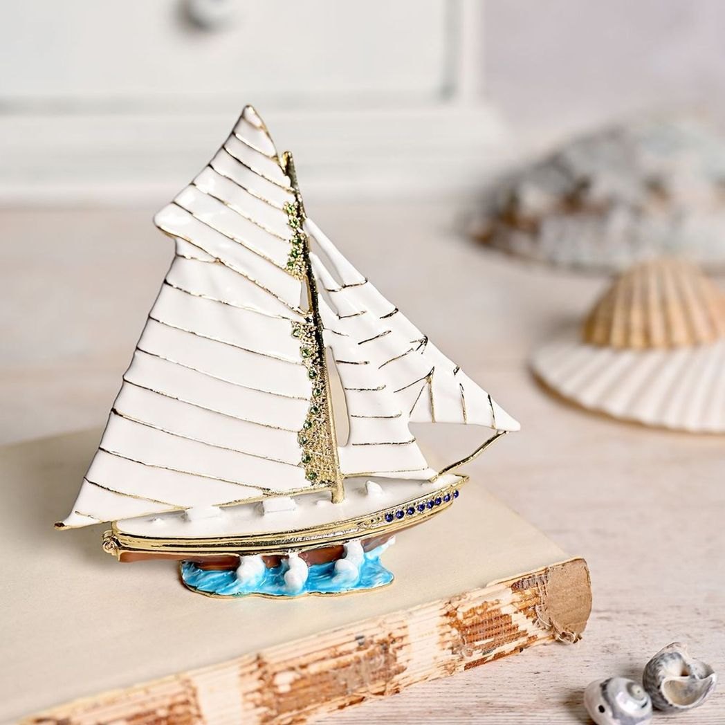 Treasured Trinkets - Sailing Boat Trinket Box1