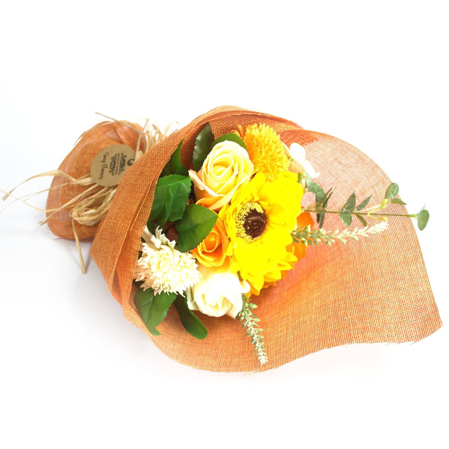 Orange Standing Soap Flower Bath Bouquet1