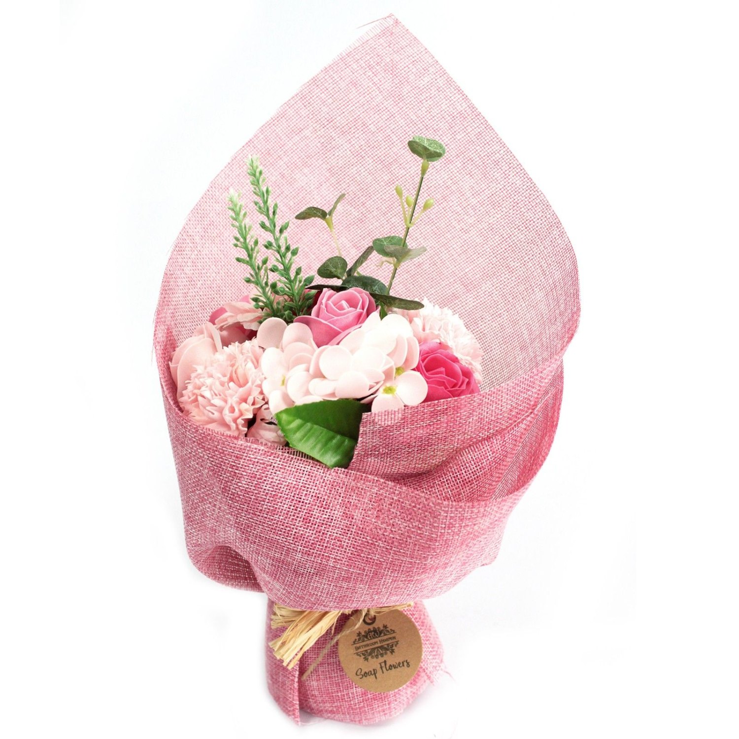 Pink Standing Soap Flower Bath Bouquet