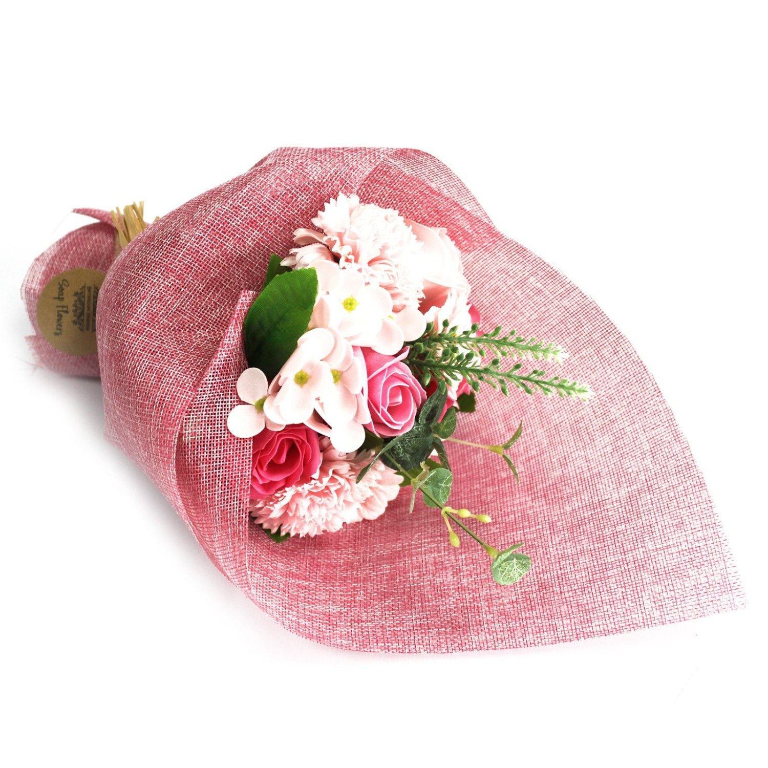 Pink Standing Soap Flower Bath Bouquet1