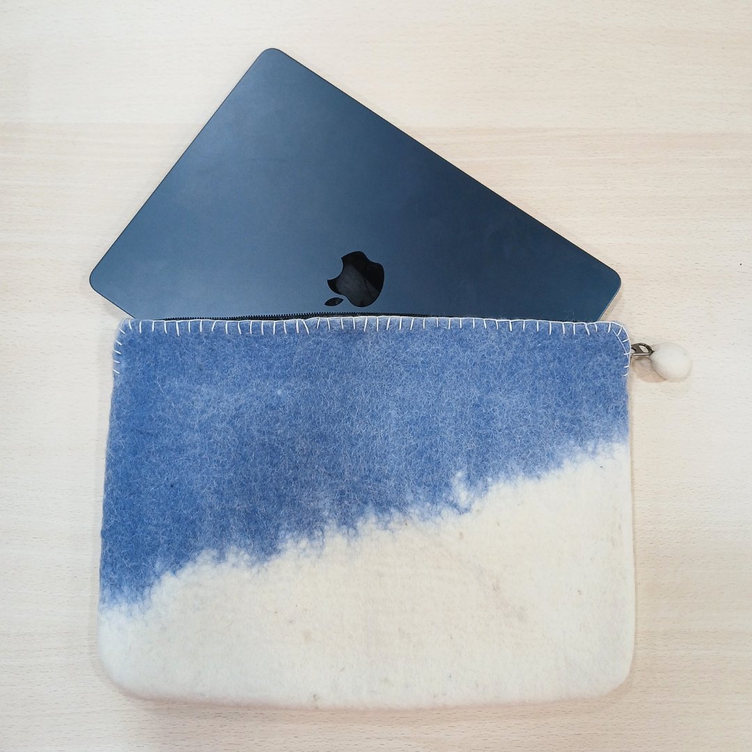 Blue Horizon Felt Laptop Pouch – Up to 14