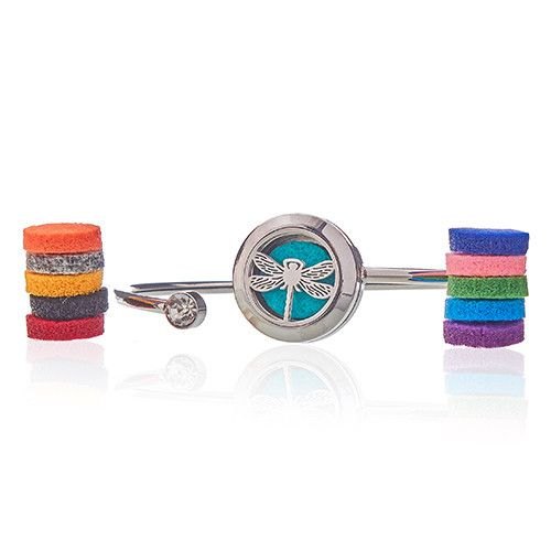 Dragonfly Aromatherapy Diffuser Crystal Bracelet1