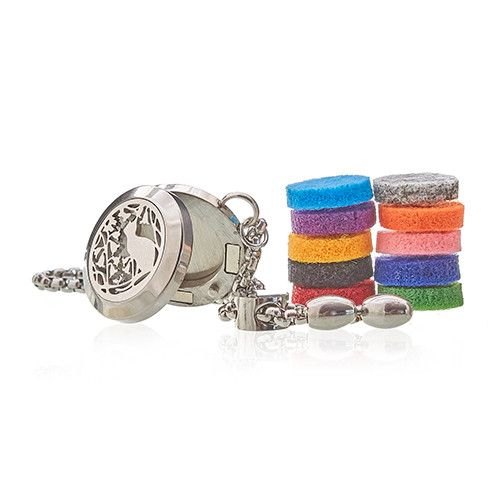 Cat & Flowers Aromatherapy Diffuser Chain Bracelet – 20mm1