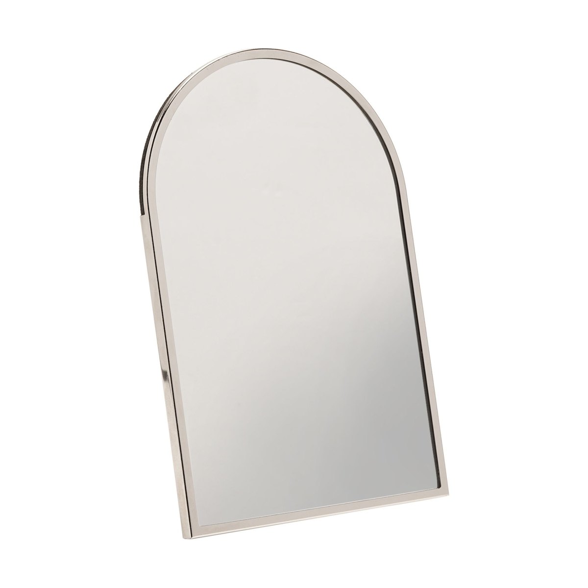Sophia Small Nickel-Plated Steel Arched Mirror