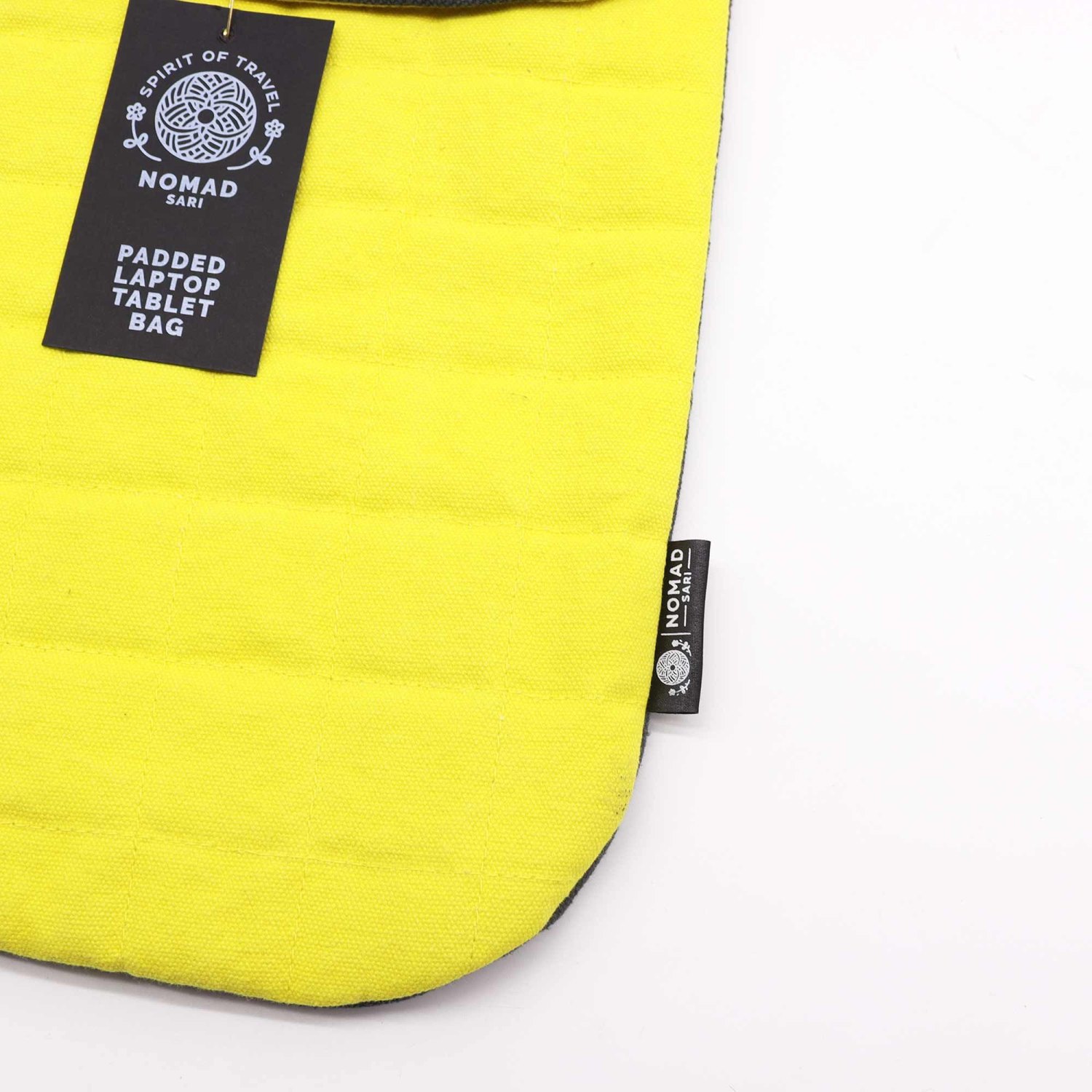 Nomad Sari Crazy Yellow Stonewashed Cotton Laptop Pouch – Up to 13