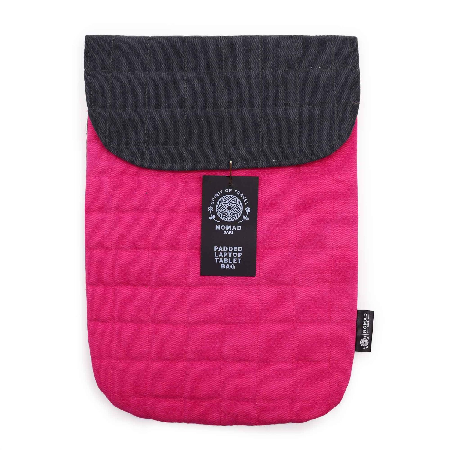 Nomad Sari Shocking Pink Stonewashed Cotton Laptop Pouch – Up to 13