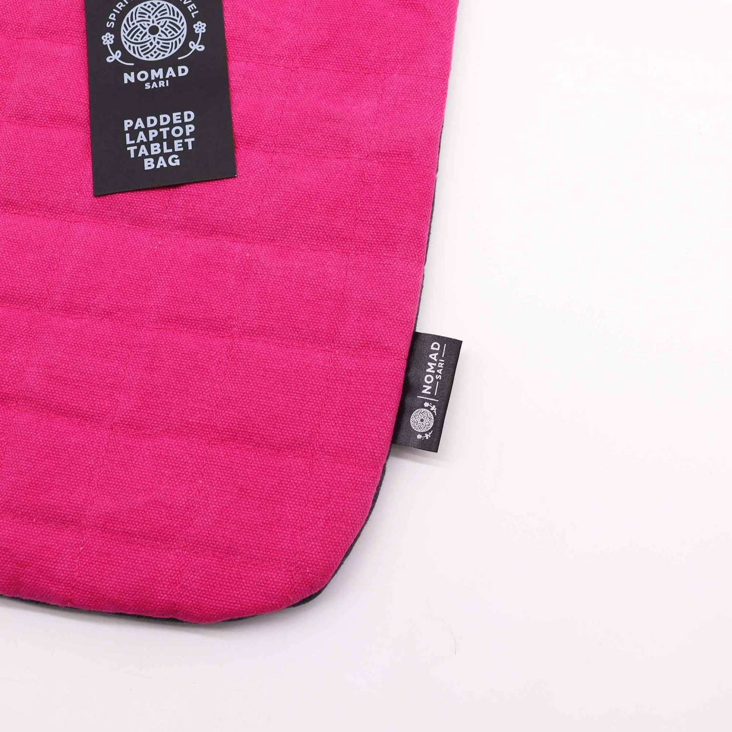 Nomad Sari Shocking Pink Stonewashed Cotton Laptop Pouch – Up to 13