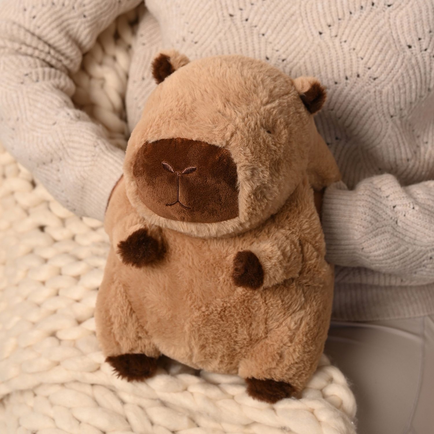 The Feel Good Club Capybara Cuddly Hand Warmer4