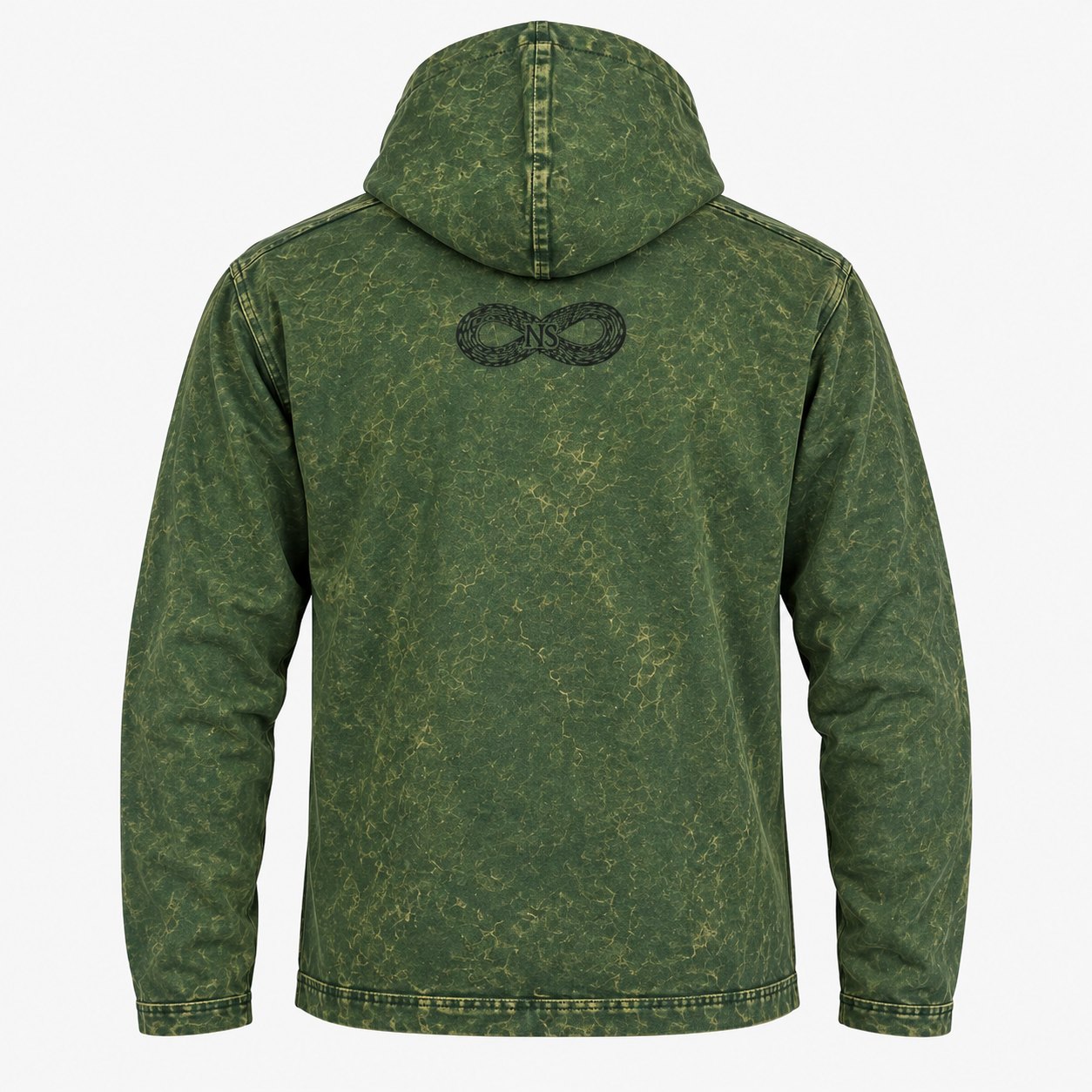 Nomad Sari Vintage Teal Stonewashed Kangaroo Pocket Hoodie – Size L1