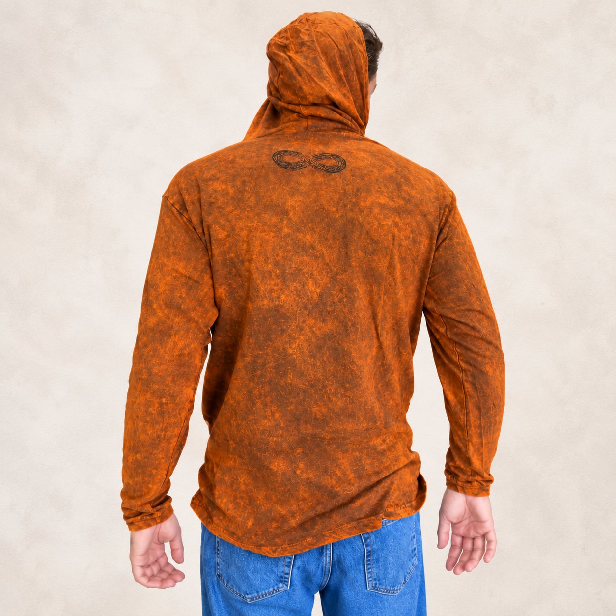 Nomad Sari Stonewashed Kangaroo Pocket Hoodie – Burnt Orange – Size S4