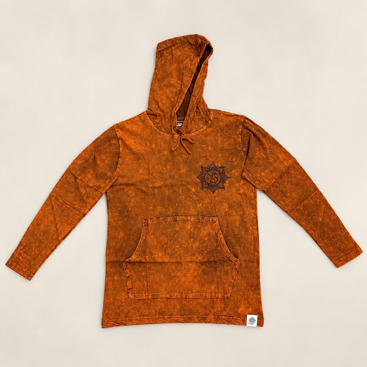 Nomad Sari Stonewashed Kangaroo Pocket Hoodie – Burnt Orange – Size S6