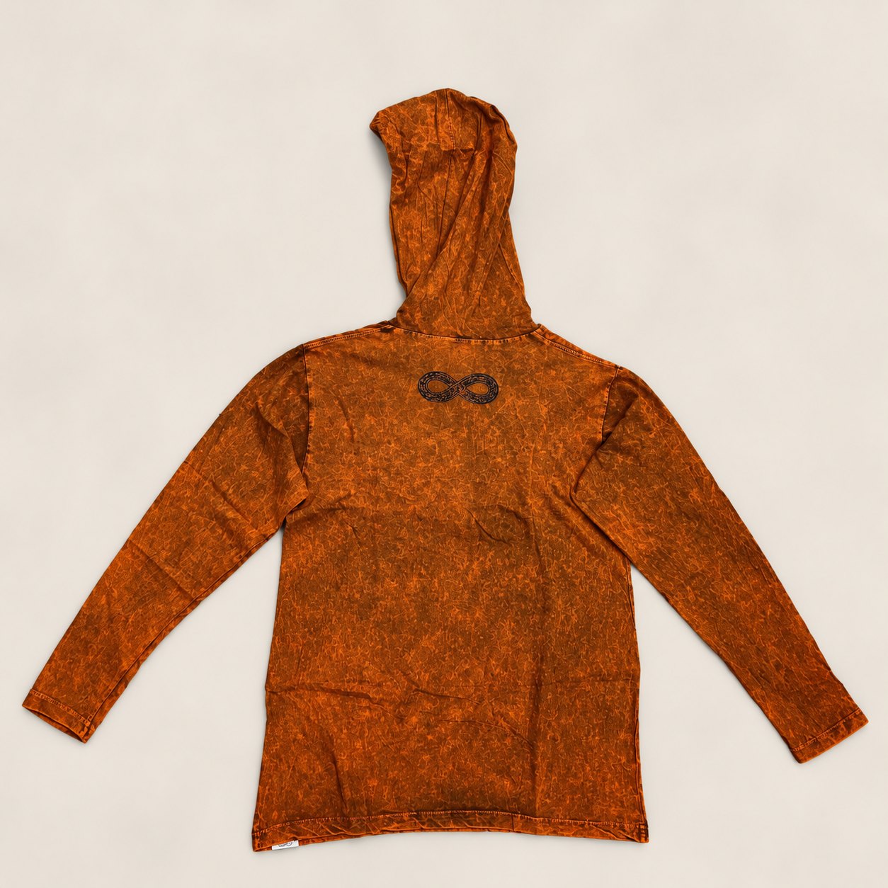 Nomad Sari Stonewashed Kangaroo Pocket Hoodie – Burnt Orange – Size S7