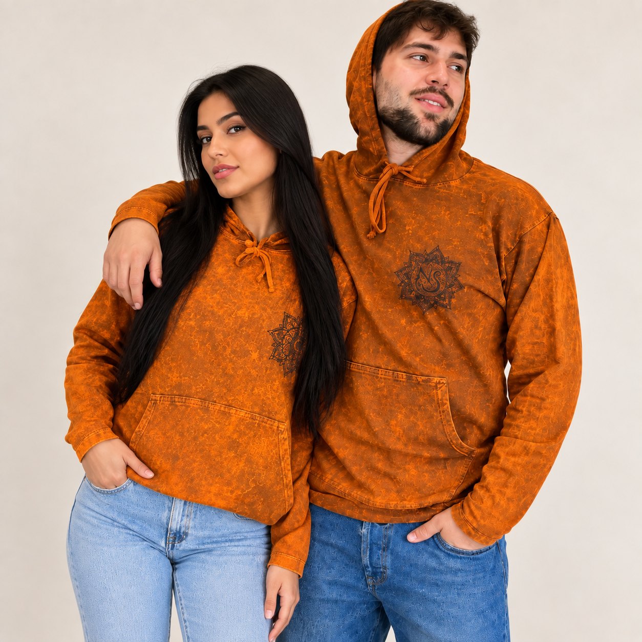 Nomad Sari Stonewashed Kangaroo Pocket Hoodie – Burnt Orange – Size M8