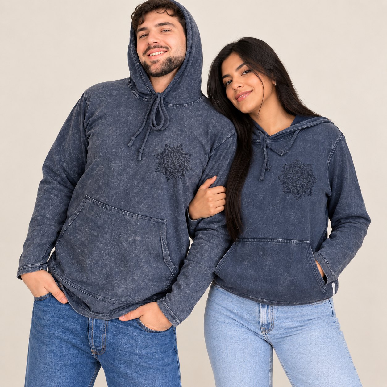 Nomad Sari Stonewashed Kangaroo Pocket Hoodie – Dusty Lavender – Size S10