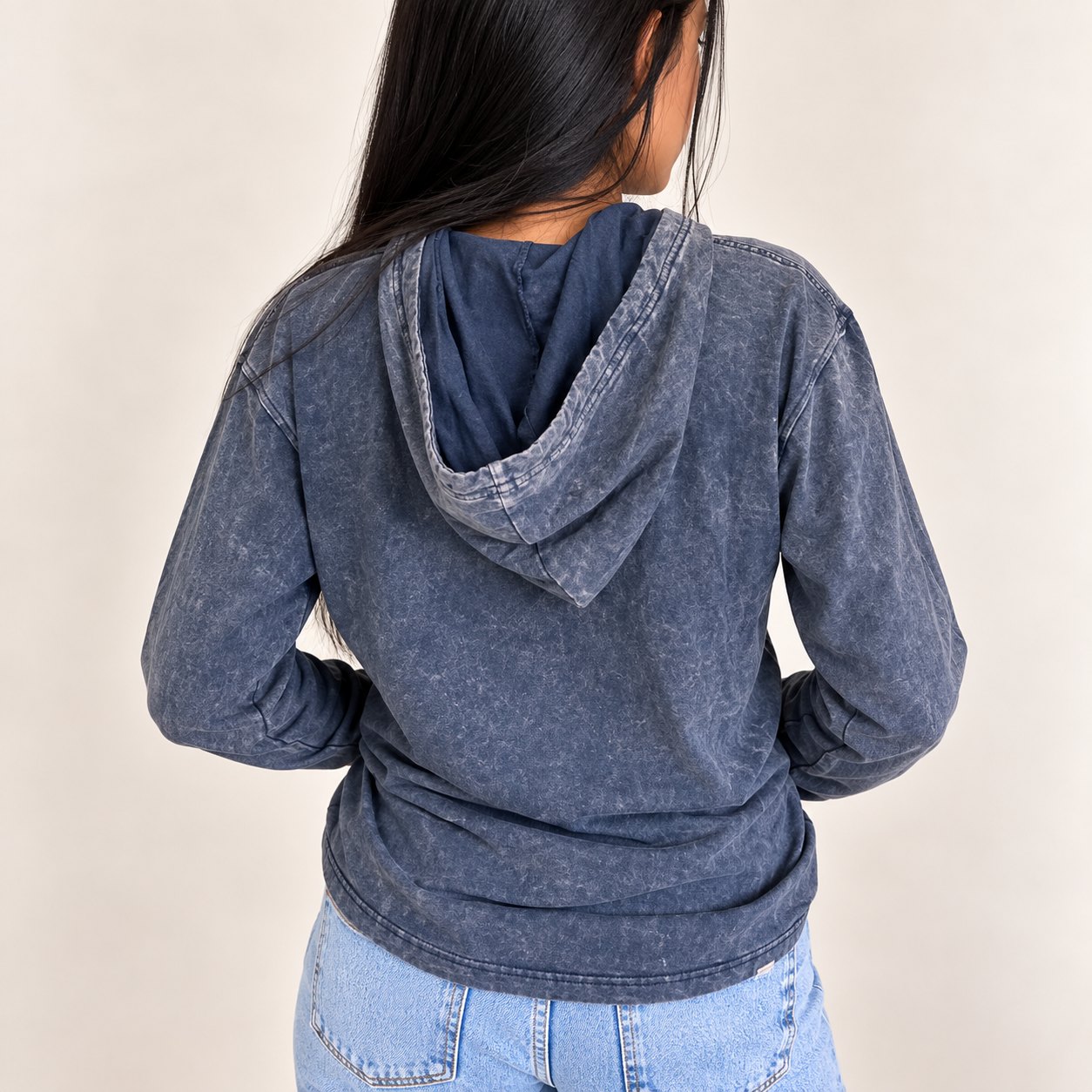 Nomad Sari Stonewashed Kangaroo Pocket Hoodie – Dusty Lavender – Size S5