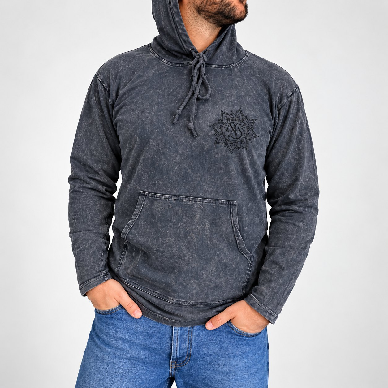 Nomad Sari Stonewashed Kangaroo Pocket Hoodie – Dusty Lavender – Size S6